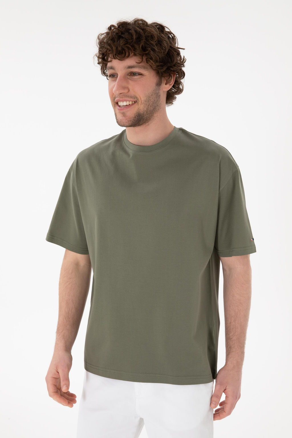 Erkek Comfort Fit Bisiklet Yaka Vizon Merserize Basic Ti__rt Sepette S_rpriz _ndirim - U.s. polo assn фото 4