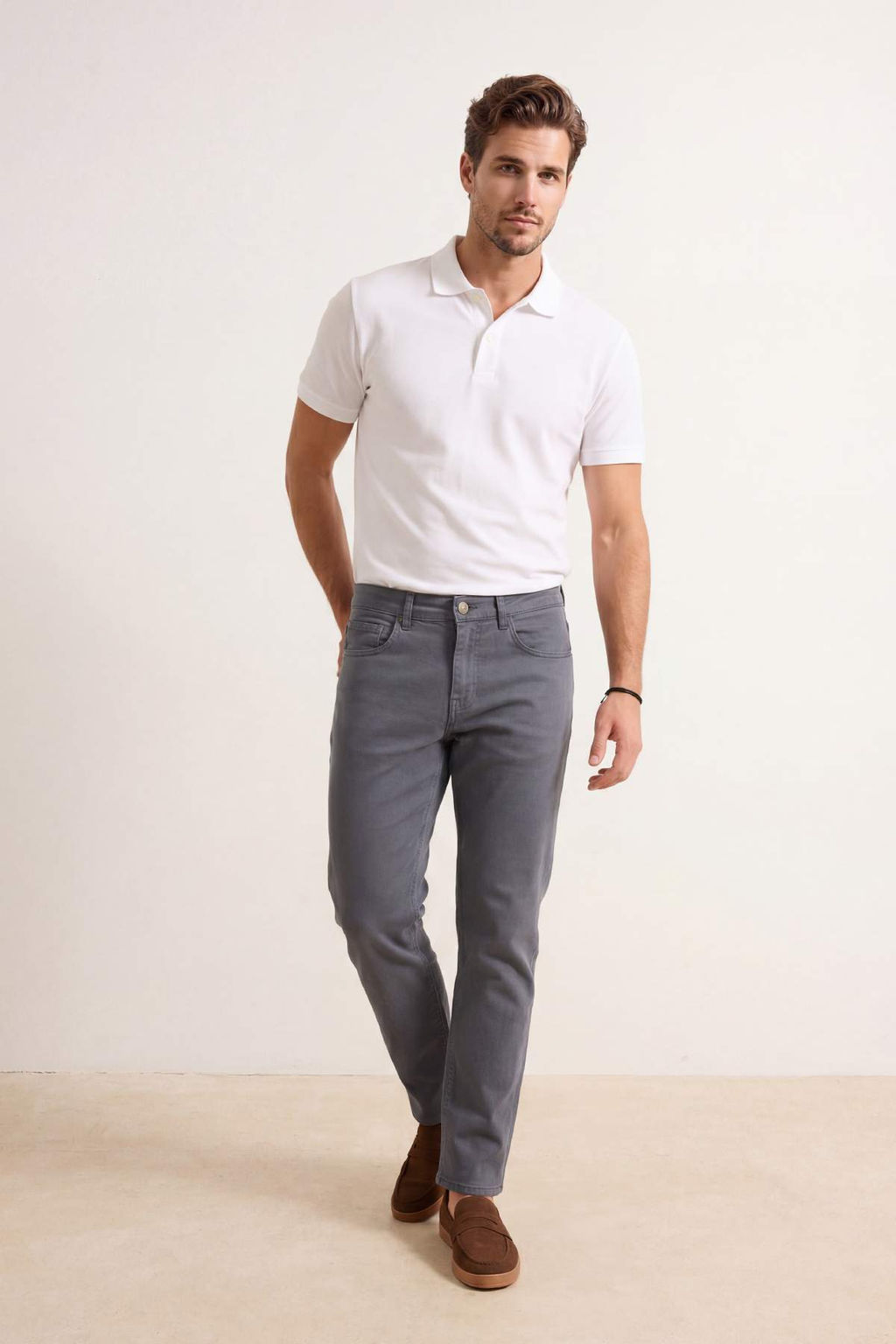 Брюки Trendyolmilla straight антрацитовые из хлопка