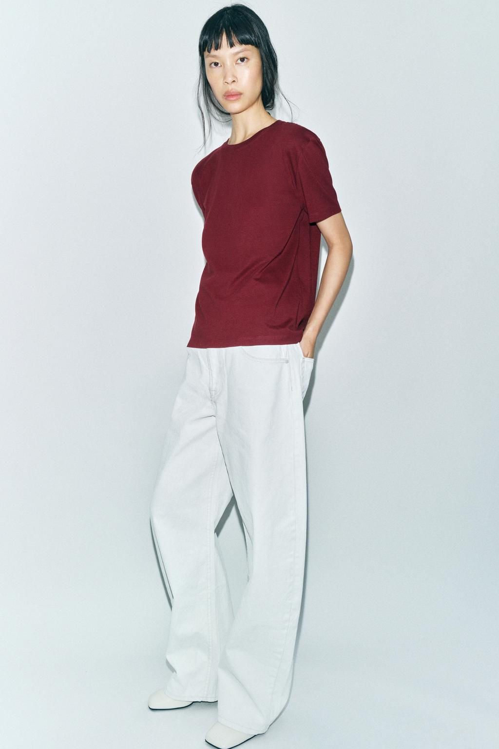 BASIC COTTON T-SHIRT - Zara фото 11