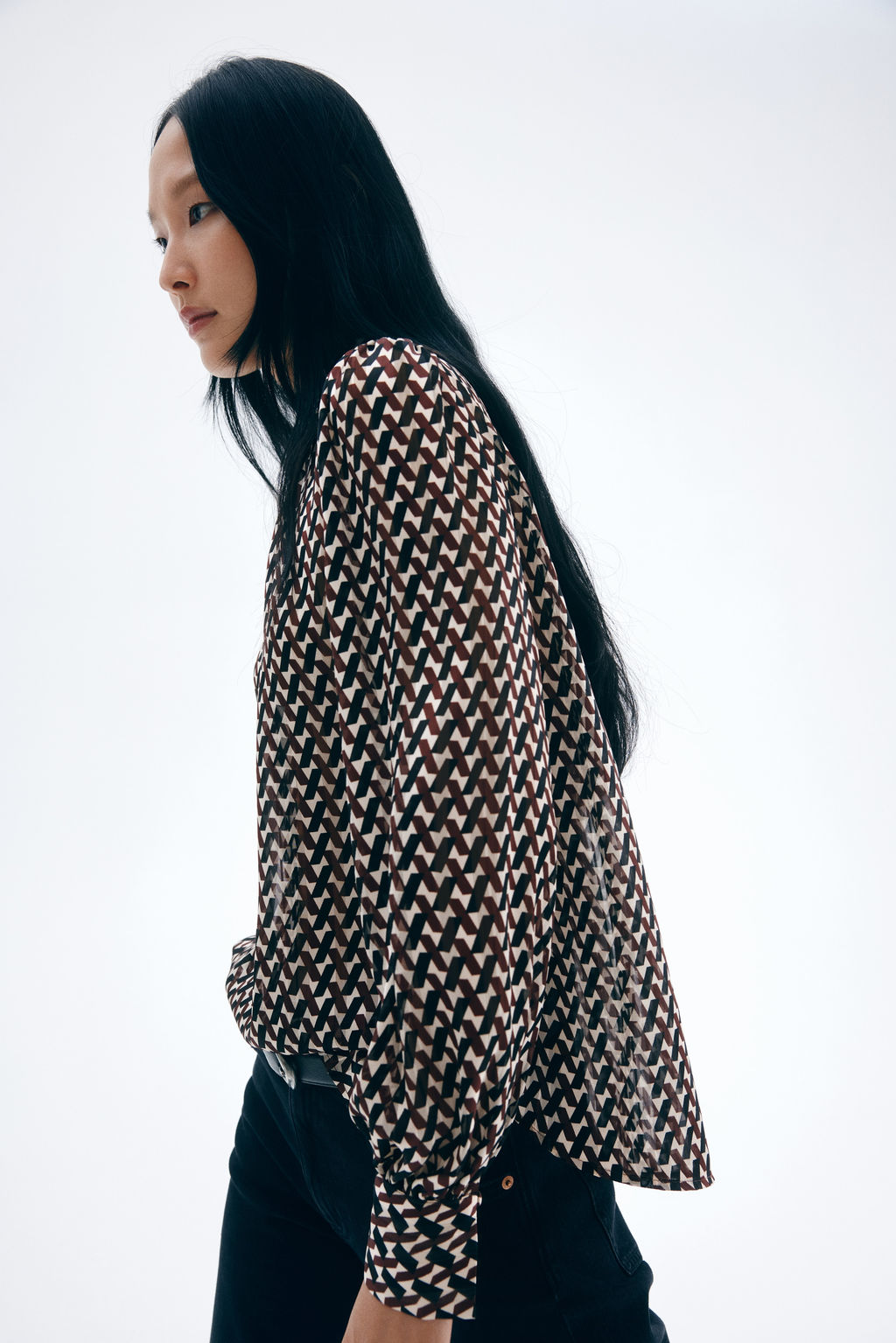 Stand-collar blouse - H&m фото 6