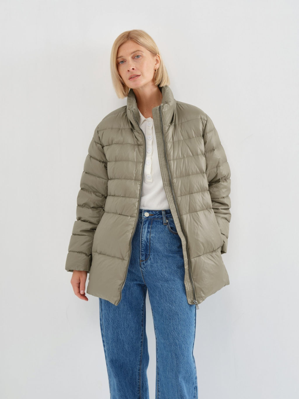 Conso/WDS 230557 - dusty olive Пуховая куртка  фото 2