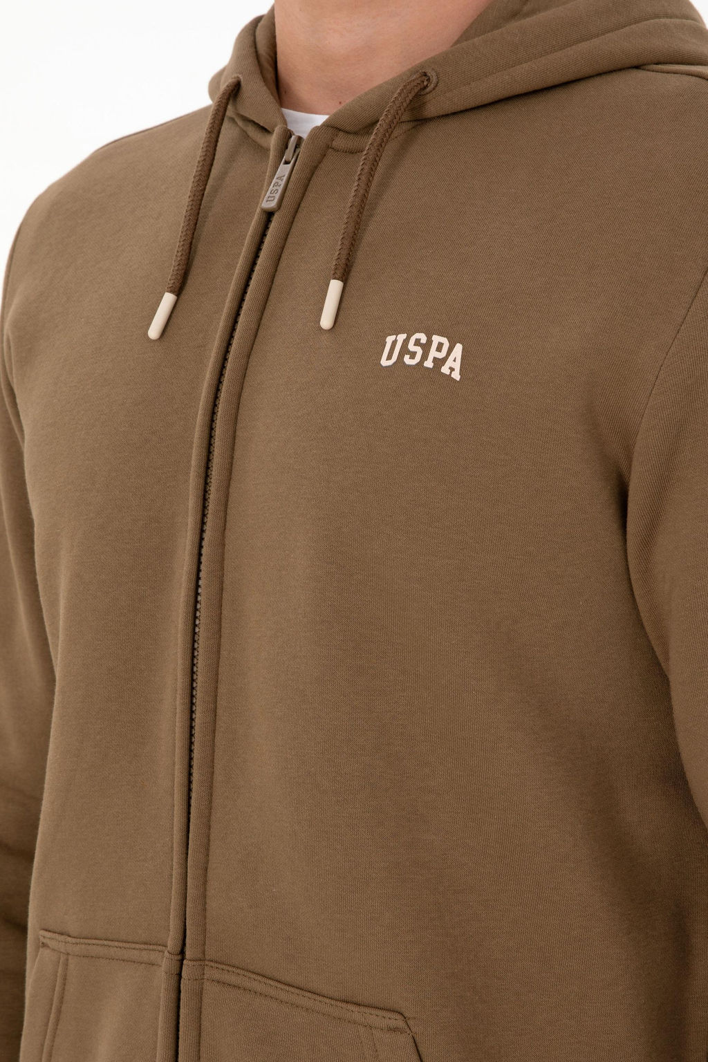 Мужской вязаный кардиган цвета хаки Неожиданная скидка в корзине - U.s. polo assn фото 7