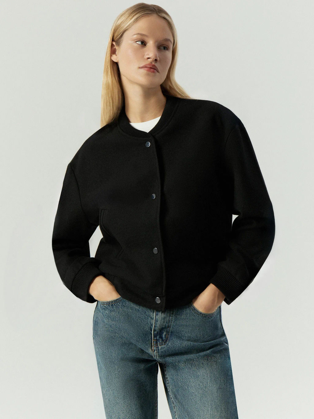 EMKA / Бомбер из пальтовой ткани