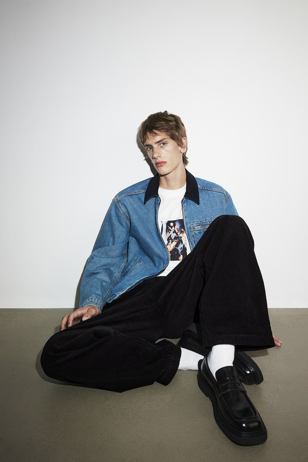 Pantalon de pana Baggy Fit - H&m фото 2