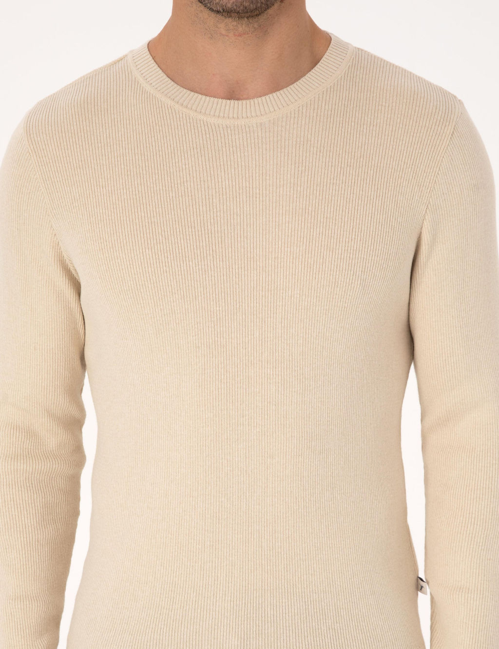 Bej Slim Fit Kazak - Cacharel фото 6