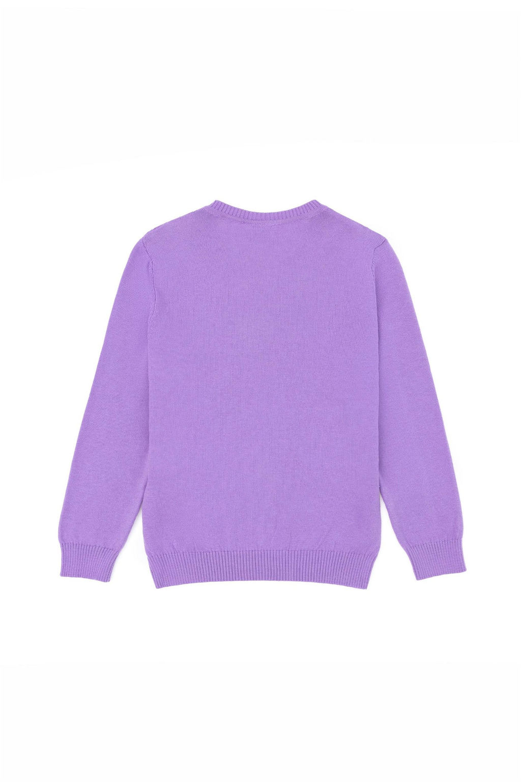 Базовый свитер сиреневого цвета для девочки - U.s. polo assn фото 2