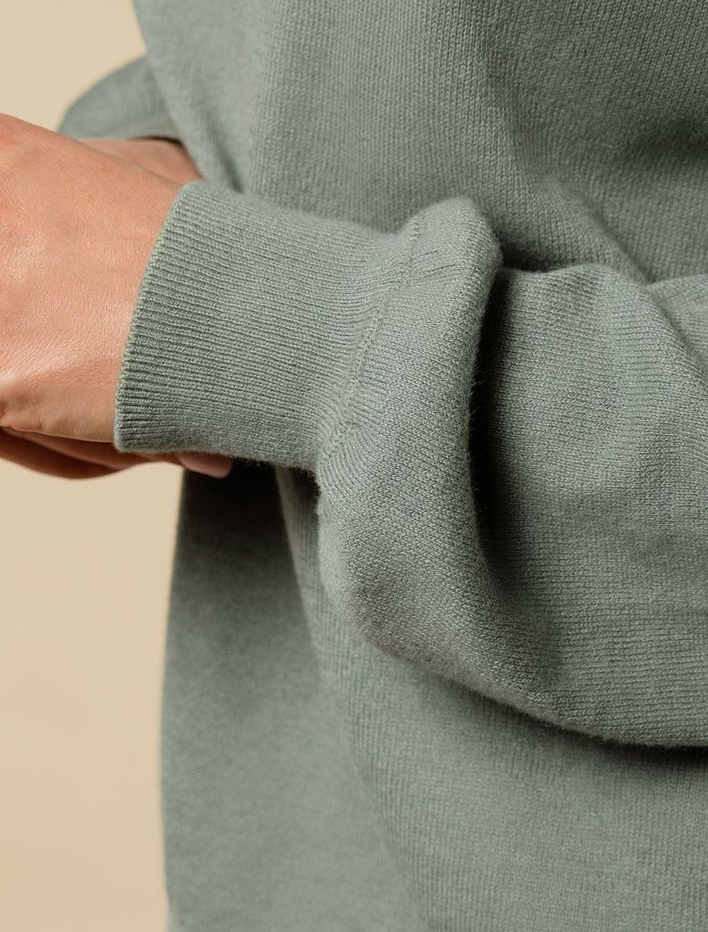 VILATTE / Свитер тонкой вязки из мягкой хлопковой пряжи с кашемиром  фото 3