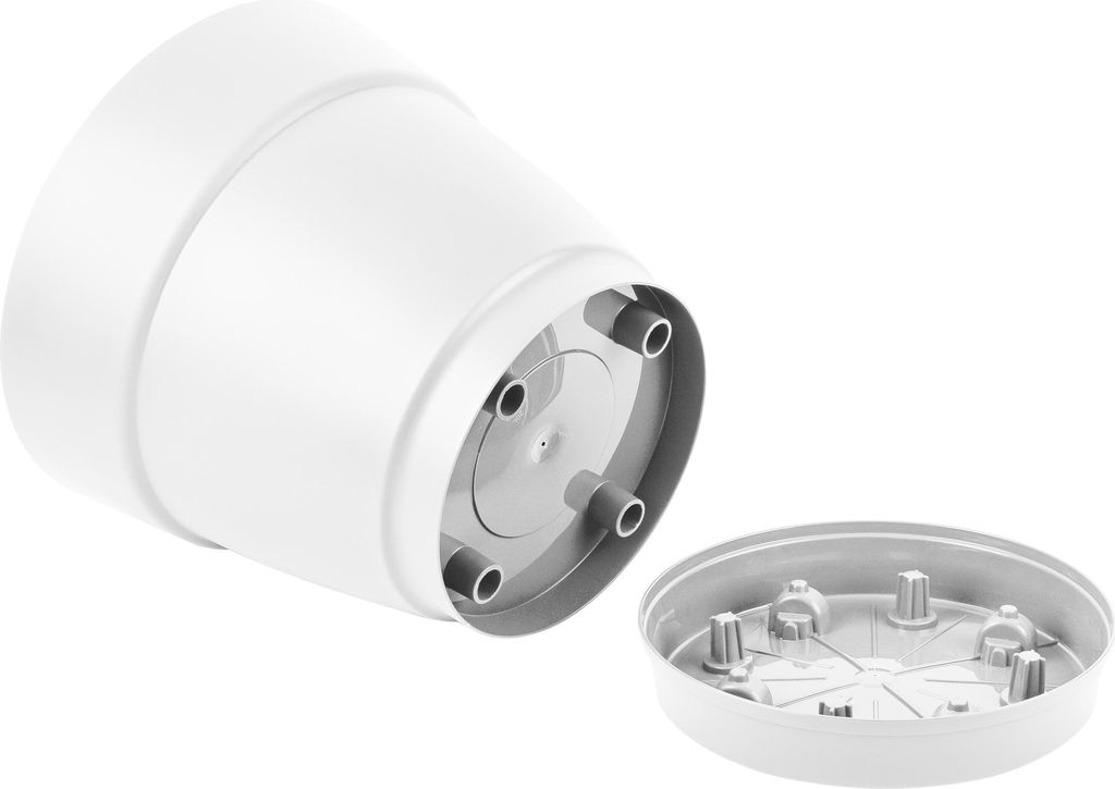 Горшок для цветов InGreen Villa de Fiori с фикс.под. 4л, D200мм, белоснежный жасмин IG660210048