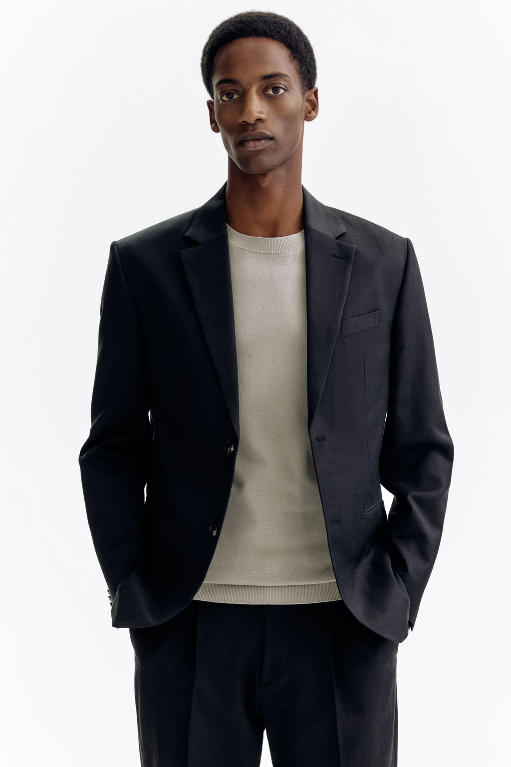Americana de botonadura sencilla Regular Fit - H&m фото 3