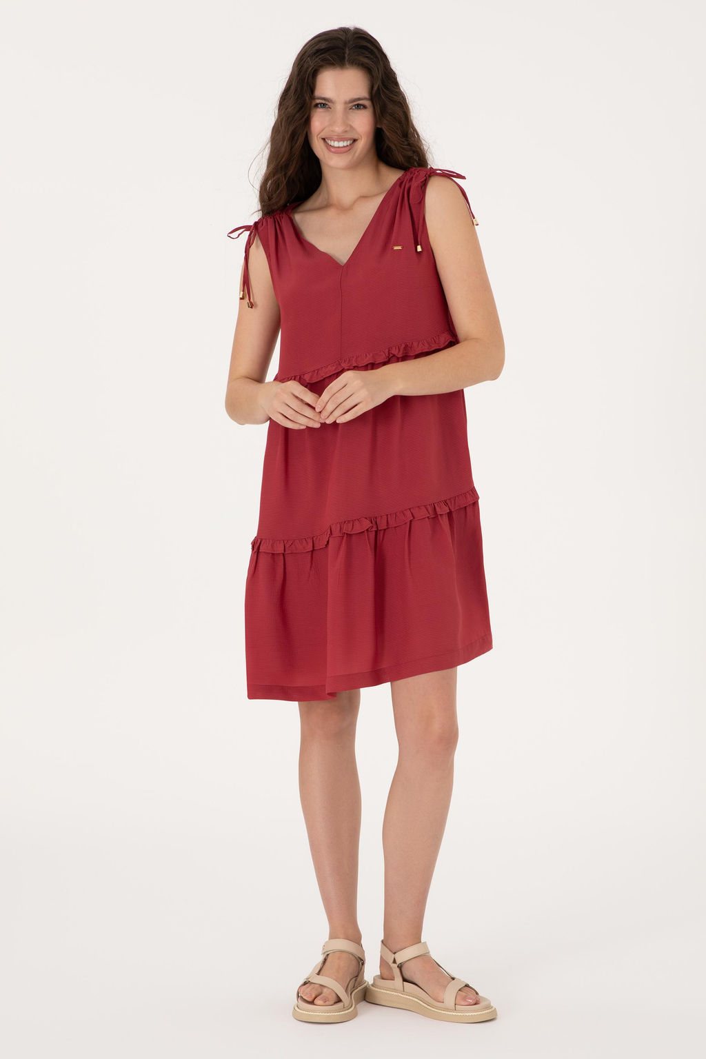 Kad_n Vi_ne Dokuma Elbise Sepette S_rpriz _ndirim - U.s. polo assn фото 3