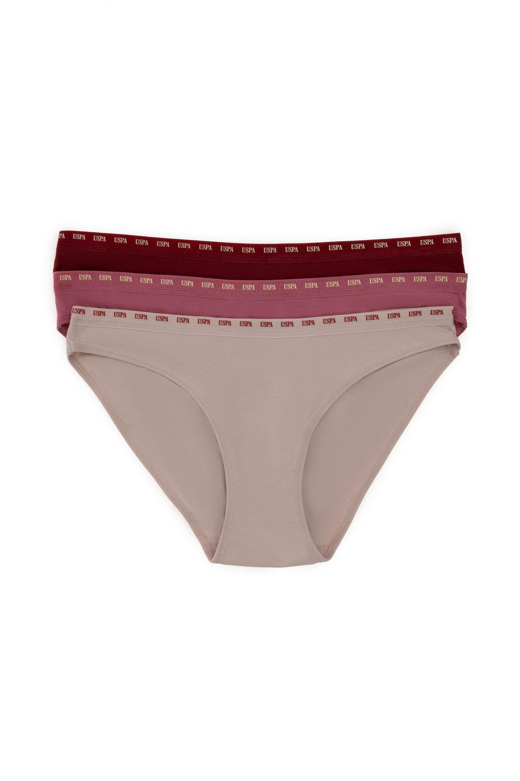 Женское нижнее белье бордово-красного цвета Неожиданная скидка в корзине - U.s. polo assn фото 2