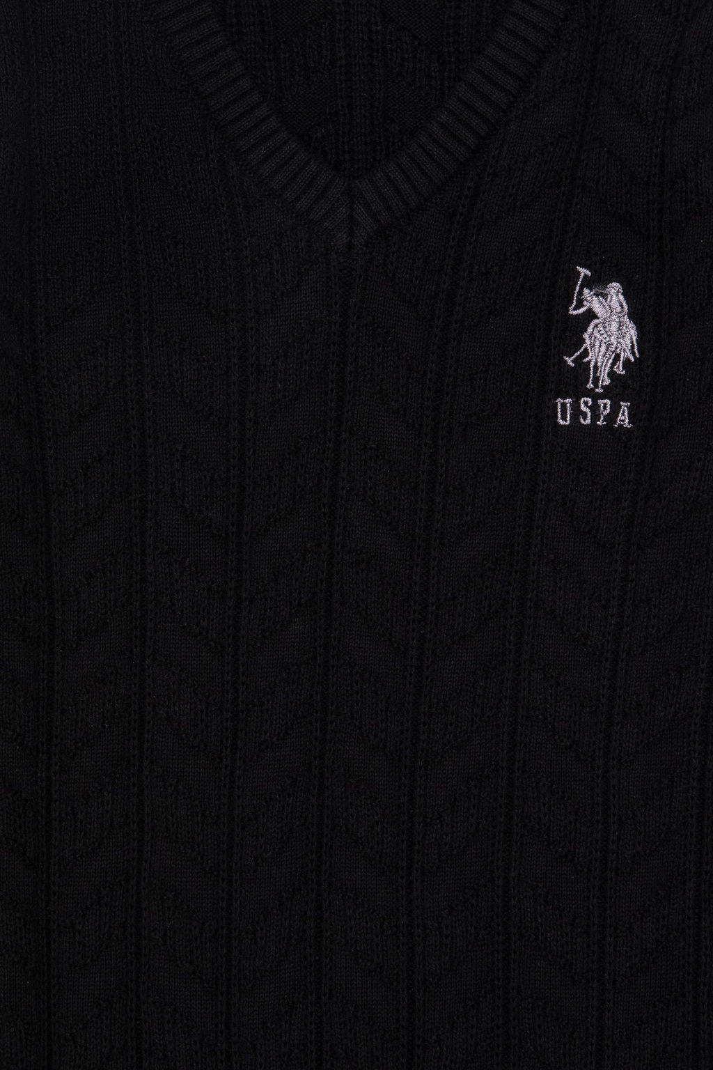 Черный базовый свитер для мальчика - U.s. polo assn фото 3