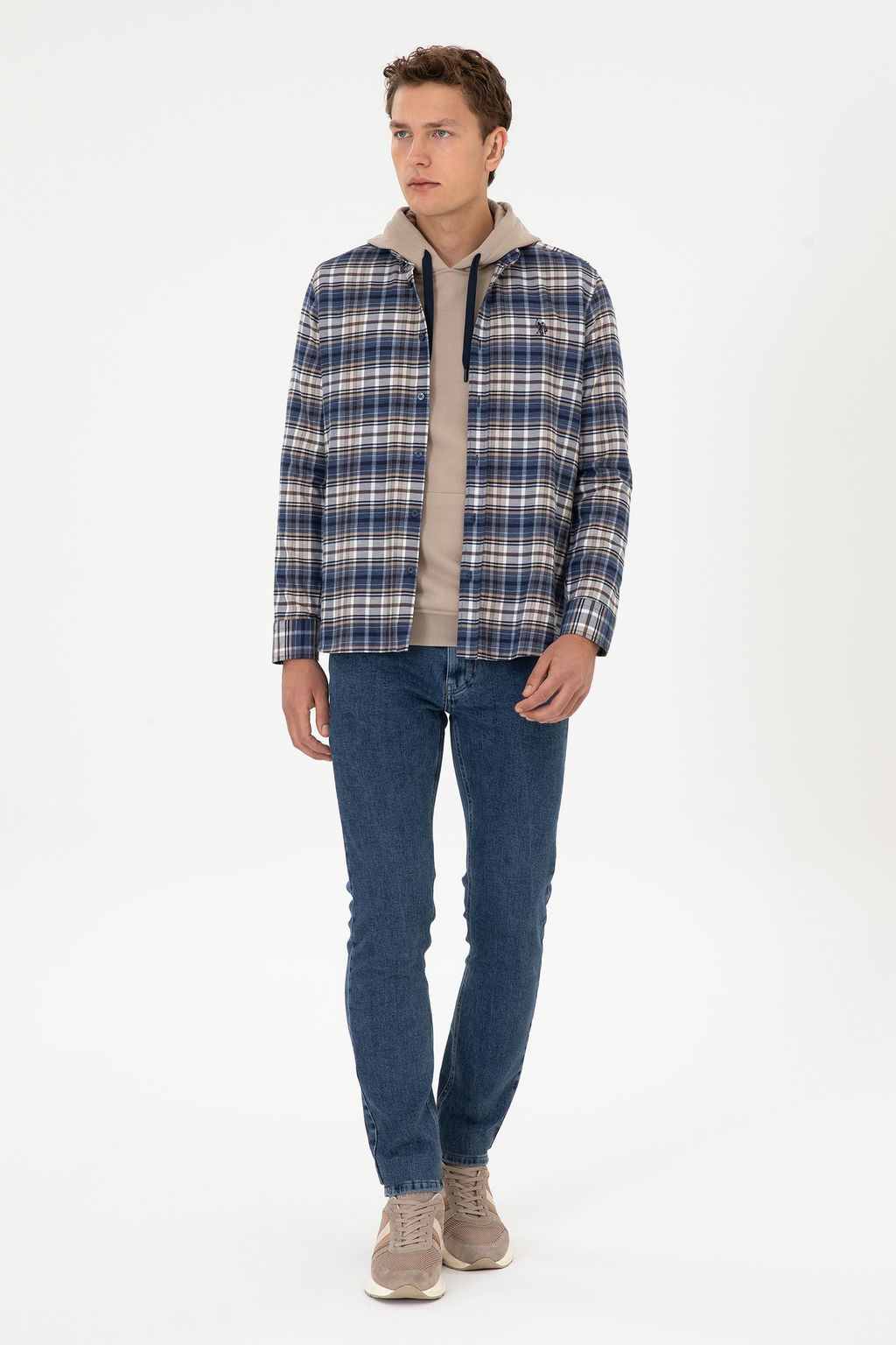 Erkek A__k Lacivert Uzun Kollu G_mlek - U.s. polo assn фото 4