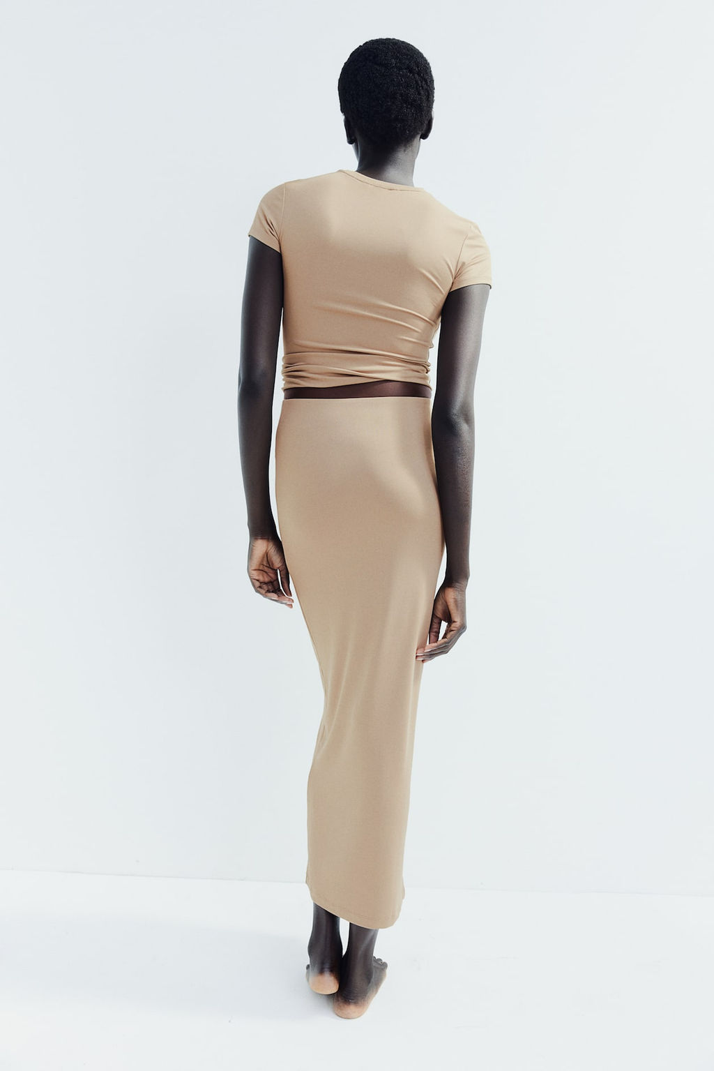 Maxifalda de microfibra - H&m фото 4