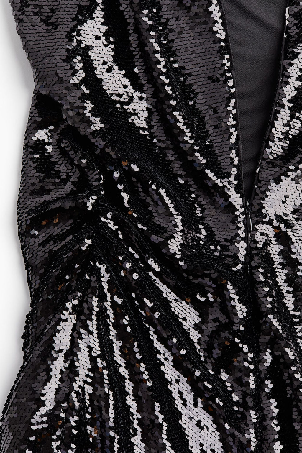Vestido de lentejuelas con hombreras - H&m фото 8