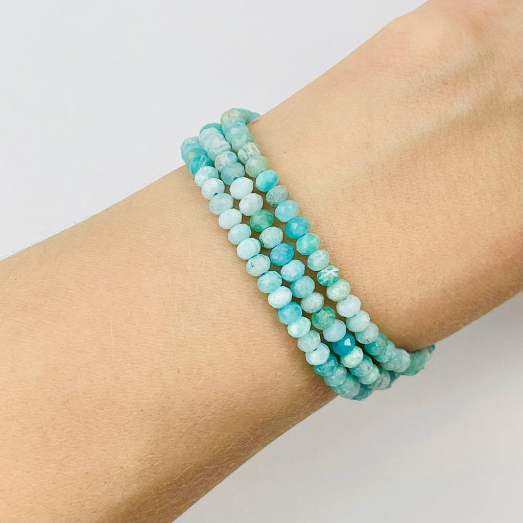 Бусины для украшений из Амазонита (130 бусин)