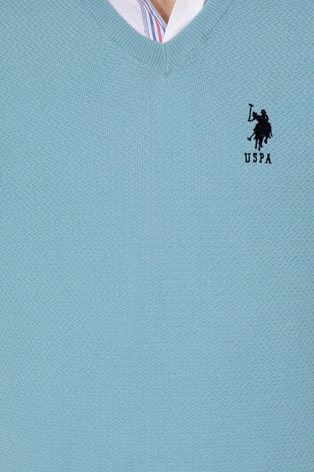 U. S. Polo Assn / Мужской синий базовый свитер - U.s. polo assn фото 18