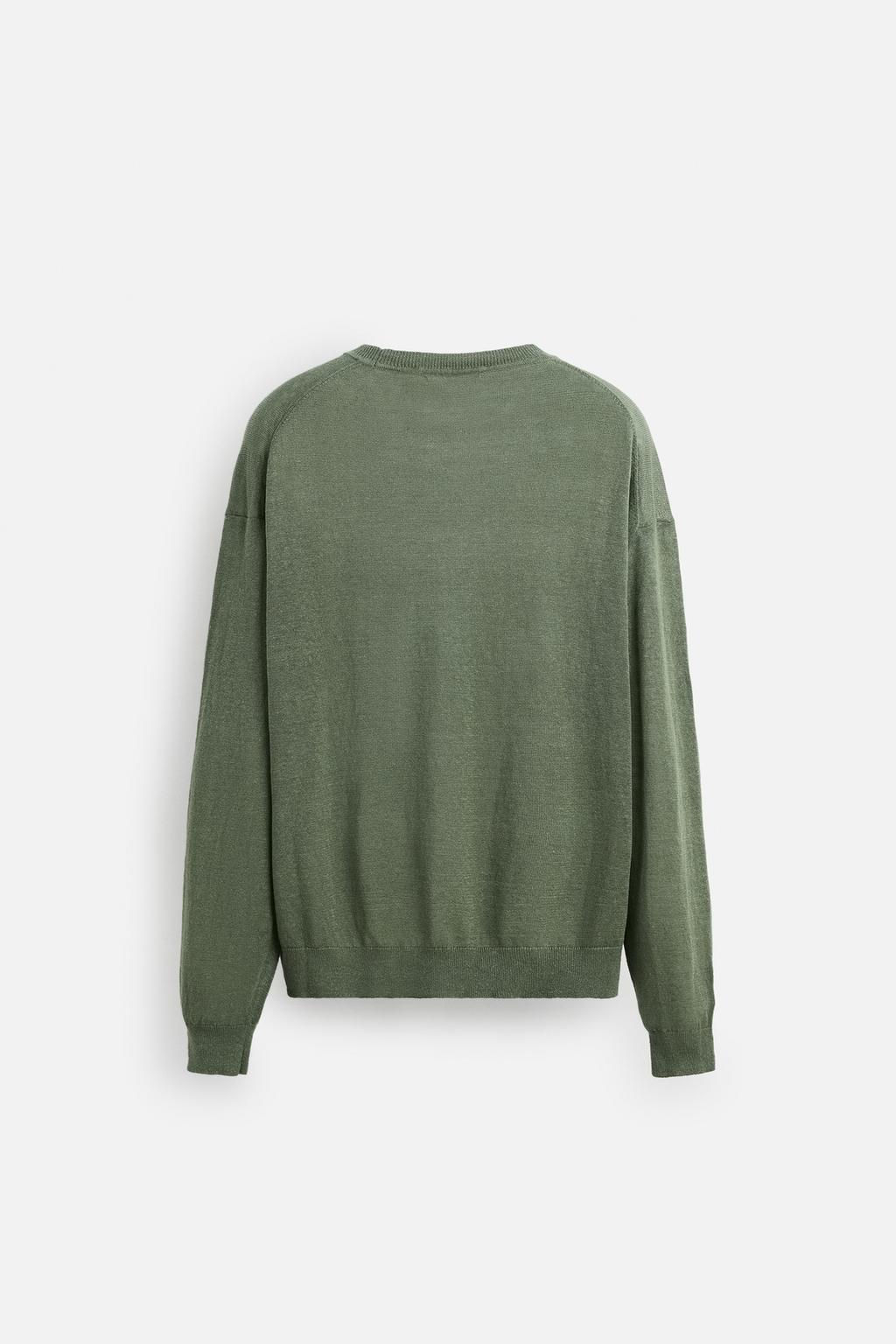 LIGHTWEIGHT 100% LINEN SWEATER - Zara фото 8