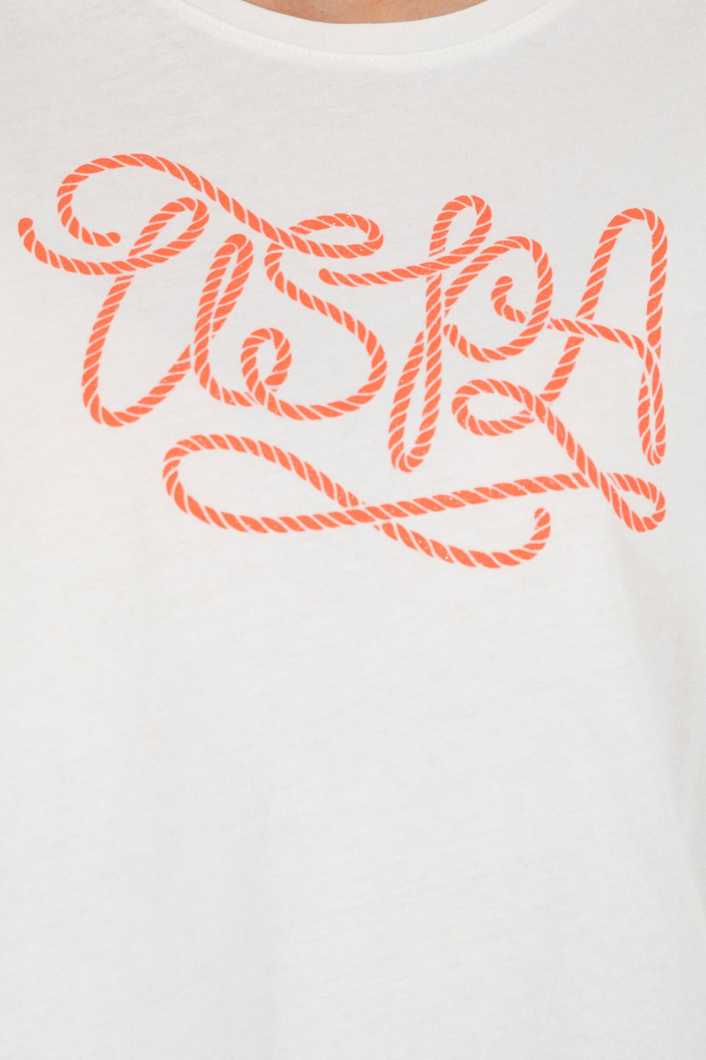 Женская футболка цвета экрю с круглым вырезом - U.s. polo assn фото 14