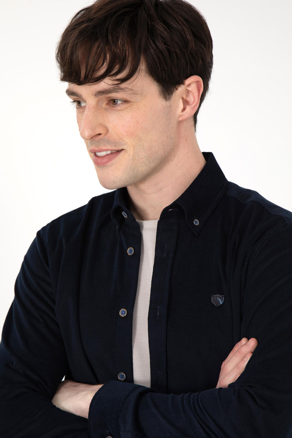 Мужская темно-синяя рубашка с длинным рукавом Неожиданная скидка в корзине - U.s. polo assn фото 2