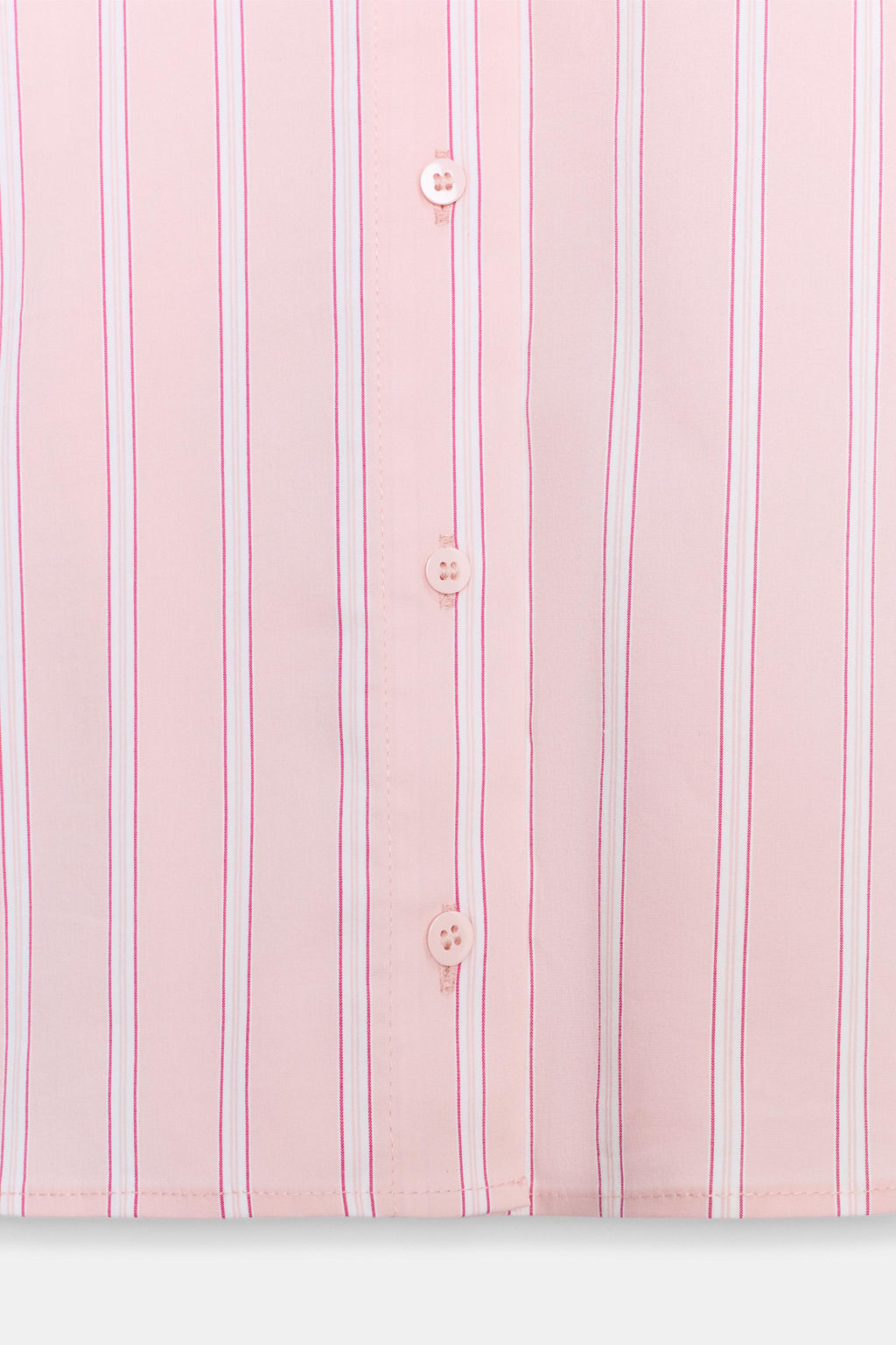 CAMISA RAYAS SISA ANCHA / Rosa / Blanco