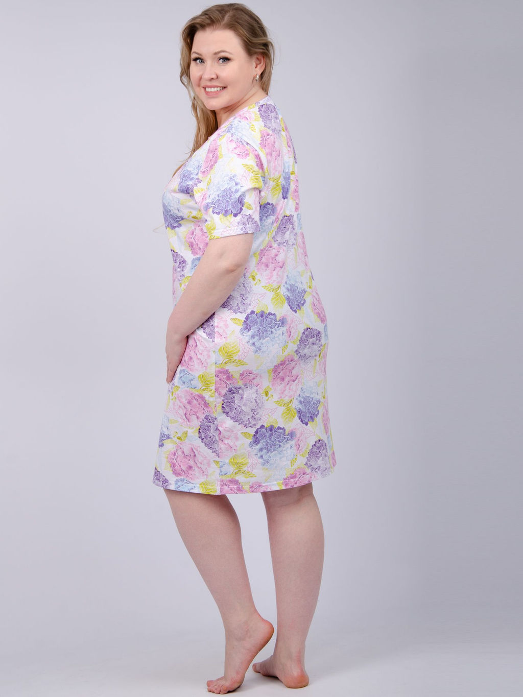 Сорочка "Марика 2" гортензия, трикотаж