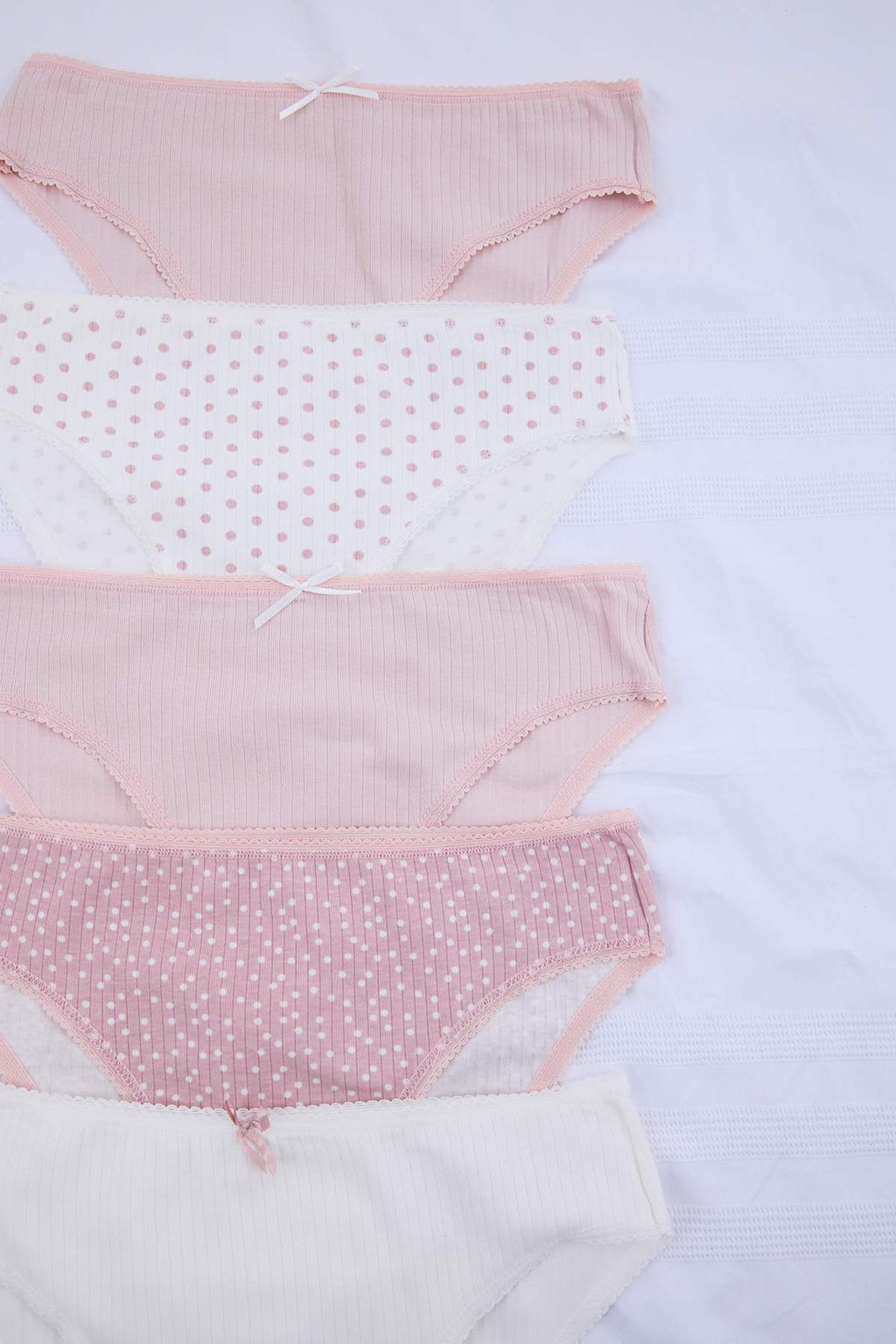 Pembe-Cok Renkli 5li Kaskorse Slip Puantiyeli Slip Kulot THMSS26KU00024 - Trendyolmilla фото 6