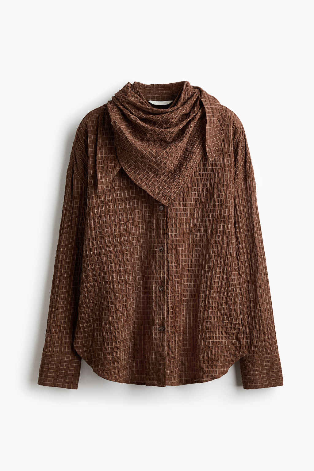 Camisa de sirsaca con fular - H&m фото 2