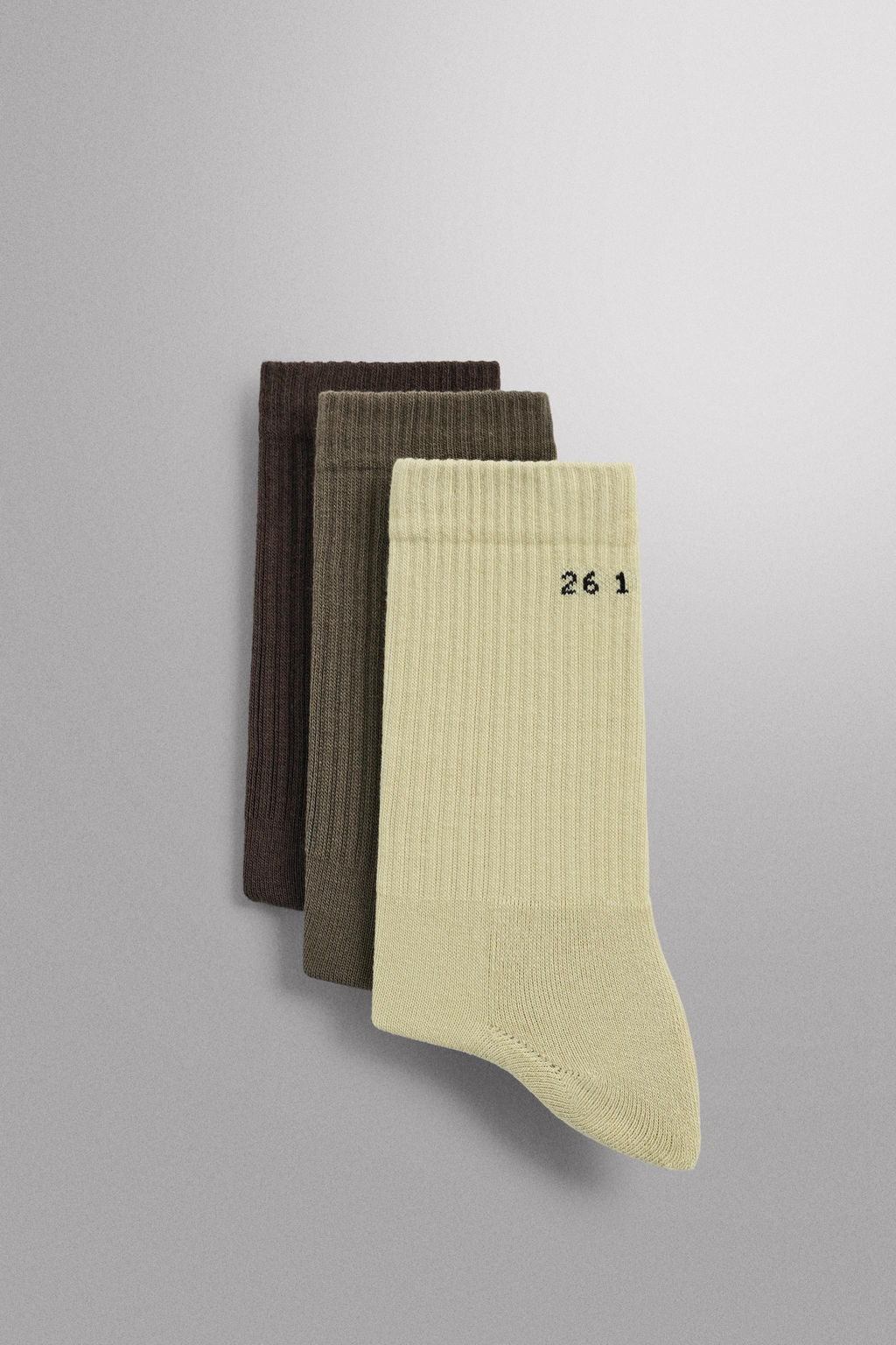 CALCETINES B?SICOS ENTRENAMIENTO PACK 3 / Verde