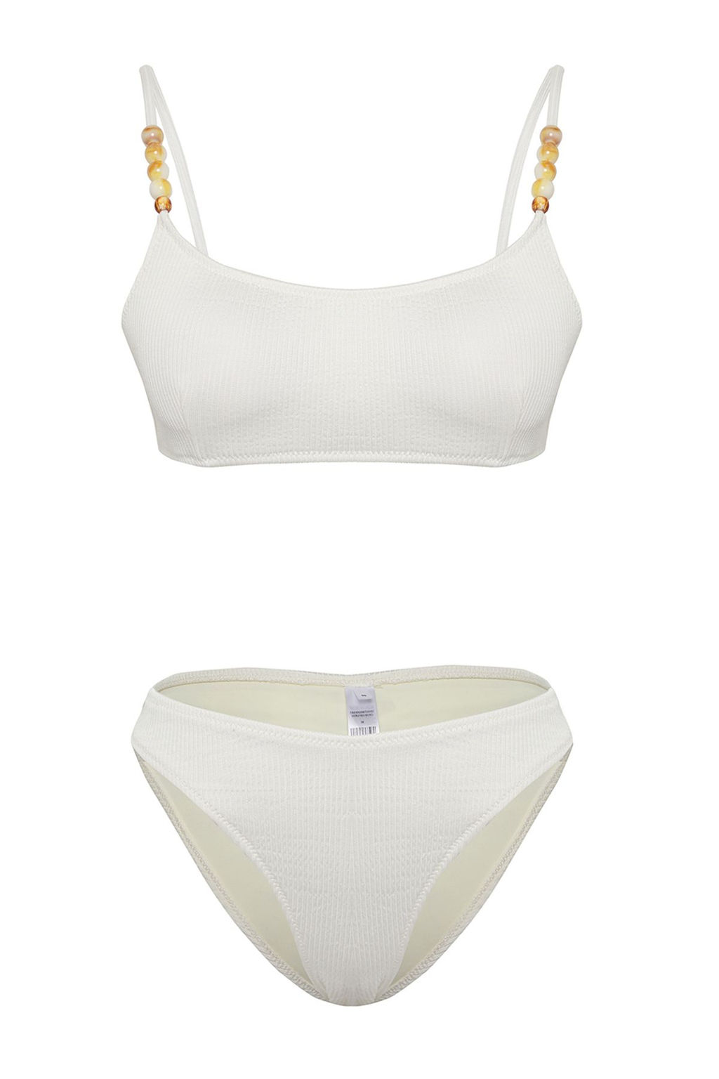 TRENDYOLMILLA Mavi Bralette Boncuk Aksesuarl? Dokulu Regular Bikini Tak?m? TBESS25BT00057  фото 5