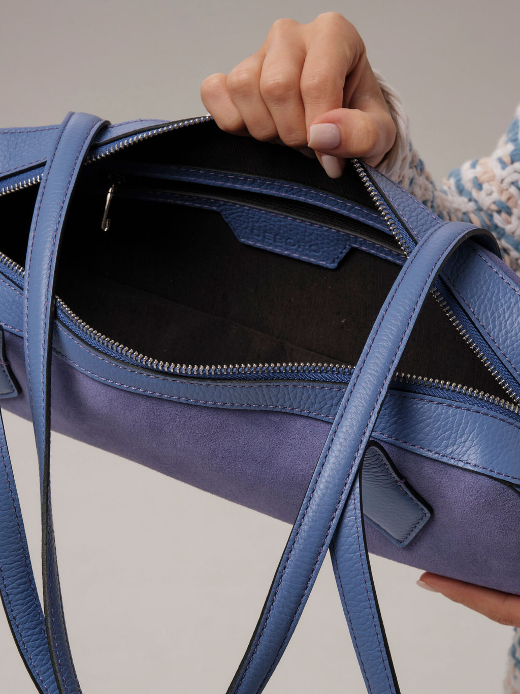 Сумка женская багет Deboro 31129 сиреневый закат