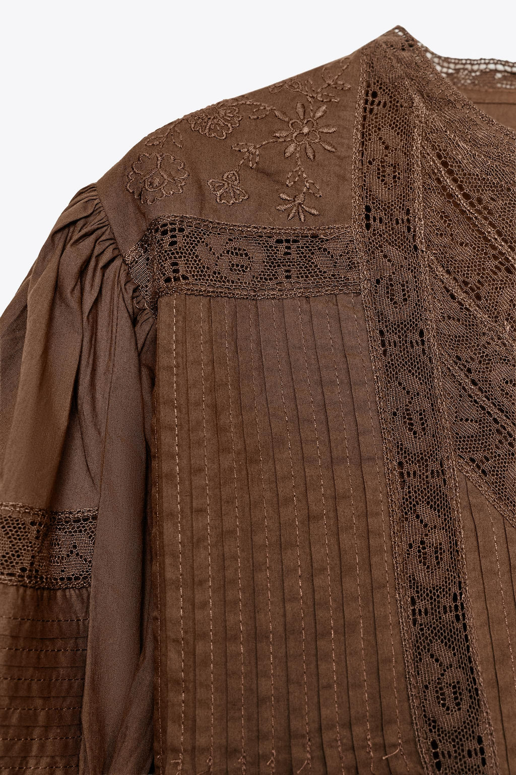 ZW COLLECTION LACE BLOUSE - Zara фото 14