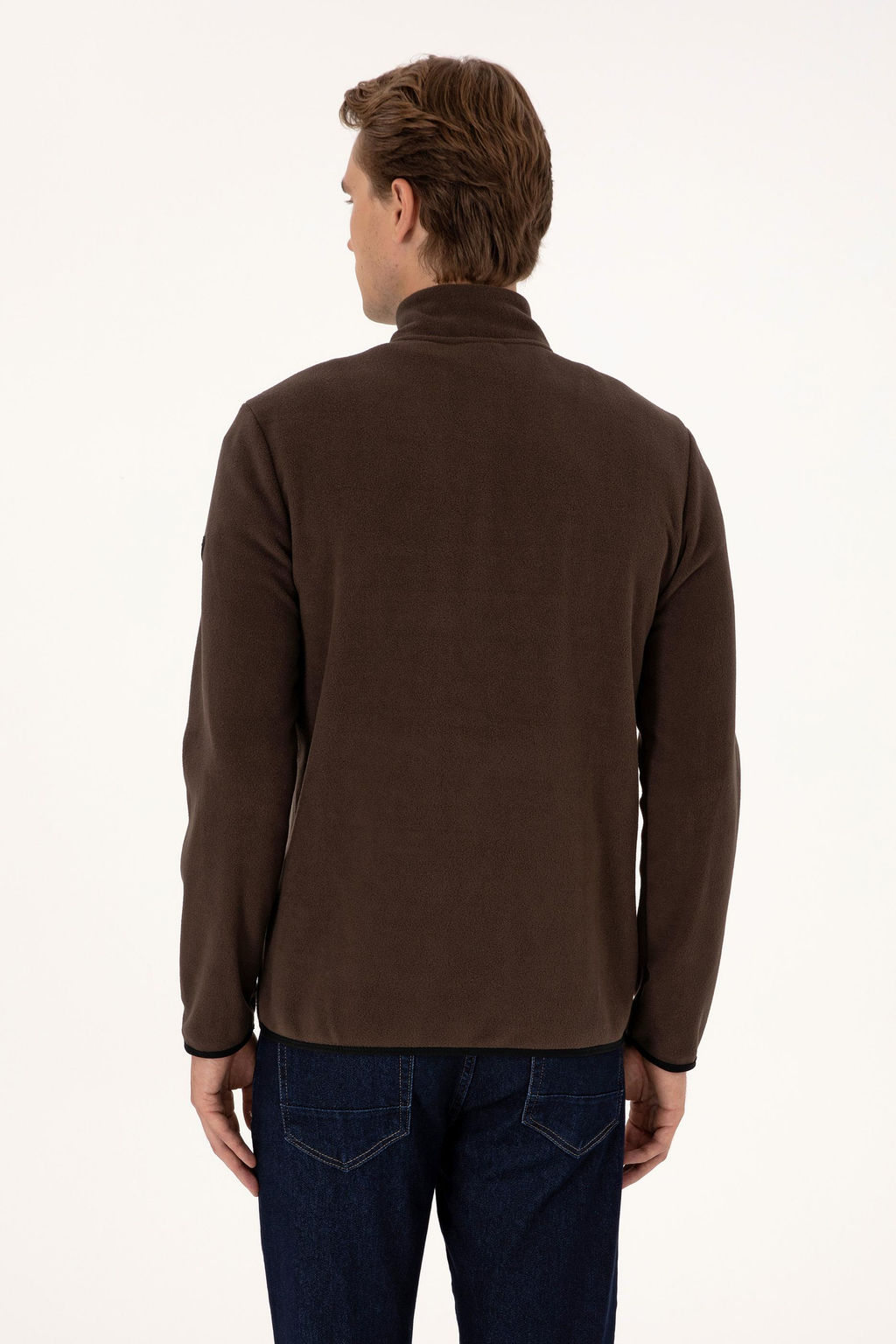 Erkek Koyu Kahverengi Basic Sweatshirt Sepette S_rpriz _ndirim - U.s. polo assn фото 5