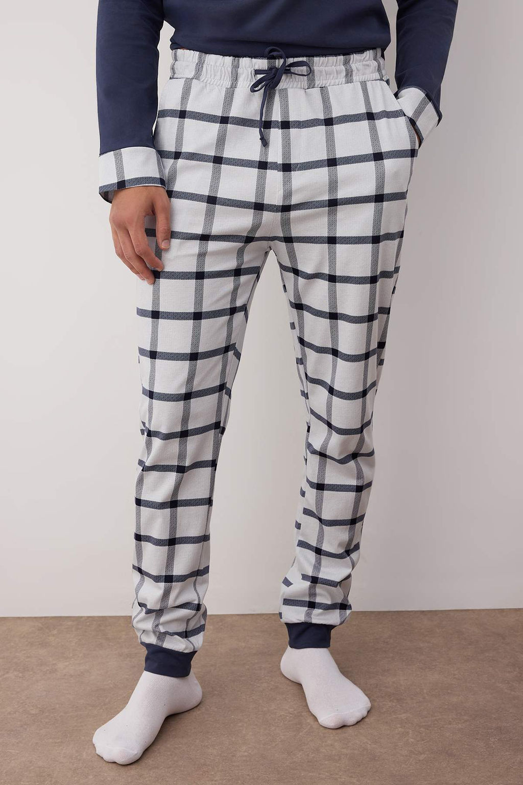 TRENDYOL MAN Lacivert Orme Pijama Tak?m? TMNAW25PT00071 - Trendyolmilla фото 3