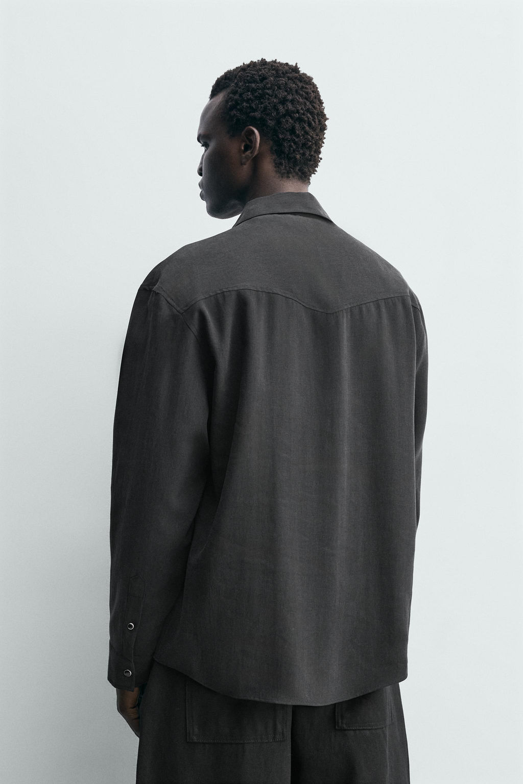 Рубашка CAMISA WESTERN FLUIDA черная