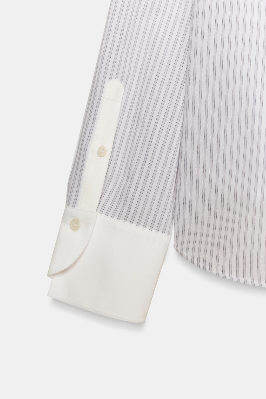 STRIPED SHIRT WITH CONTRAST COLLAR ZW COLLECTION - Zara фото 12