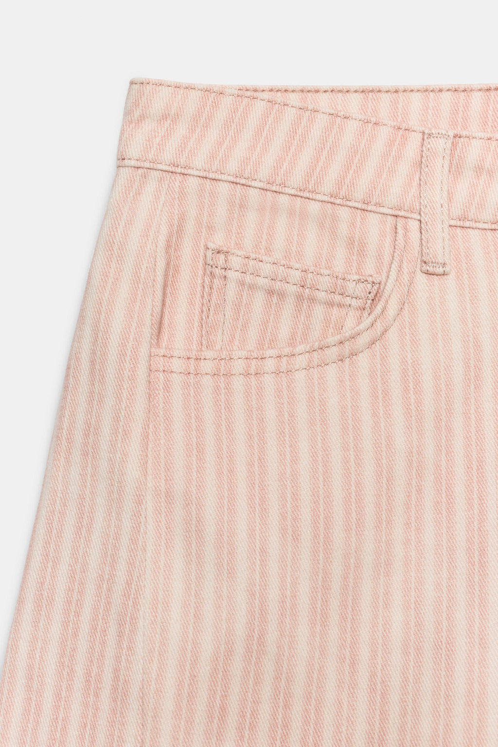 BERMUDA DENIM RELAXED TIRO MEDIO ZW COLLECTION / Rosa - Zara фото 7