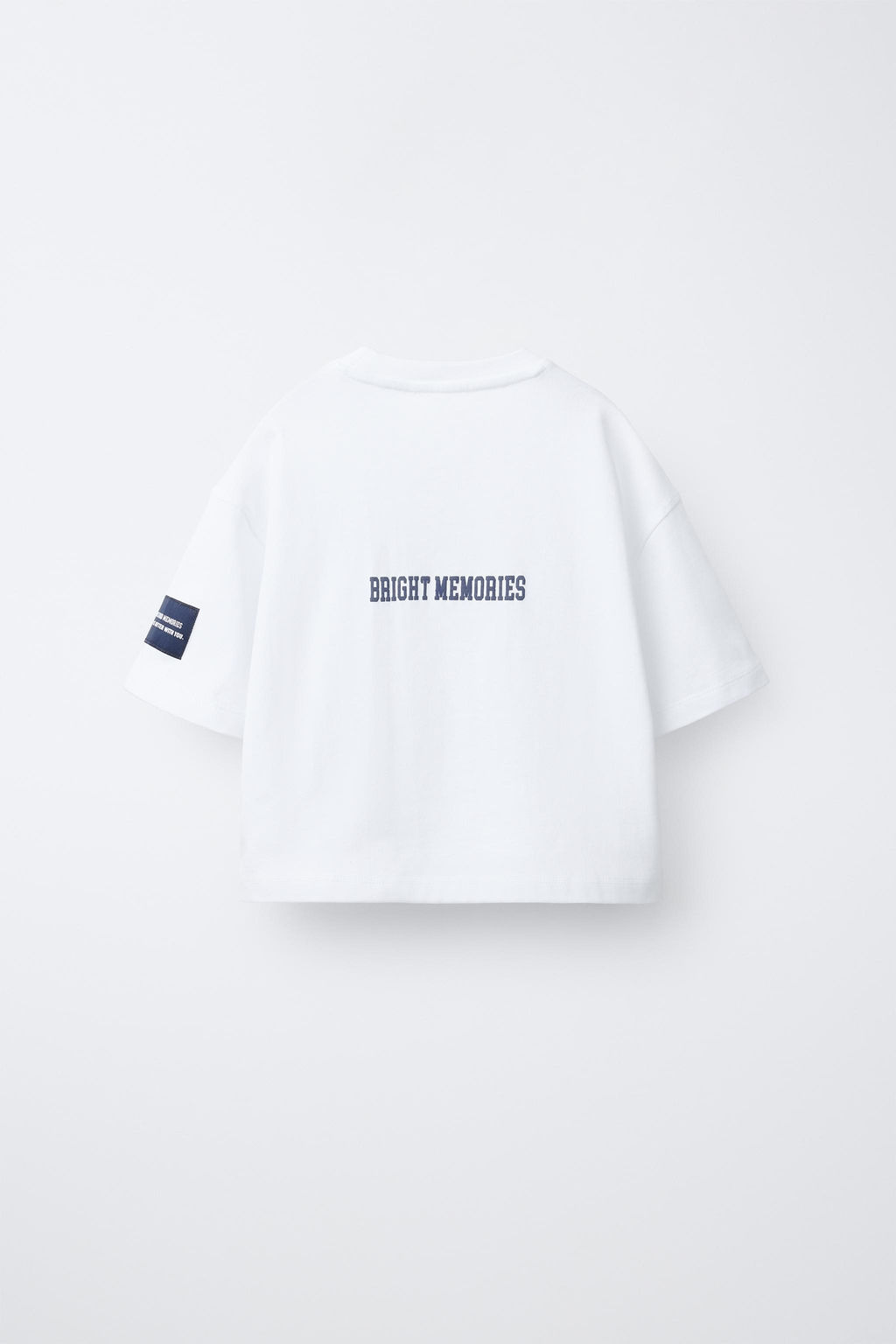 CAMISETA VARSITY TEXTO / Blanco - Zara фото 3