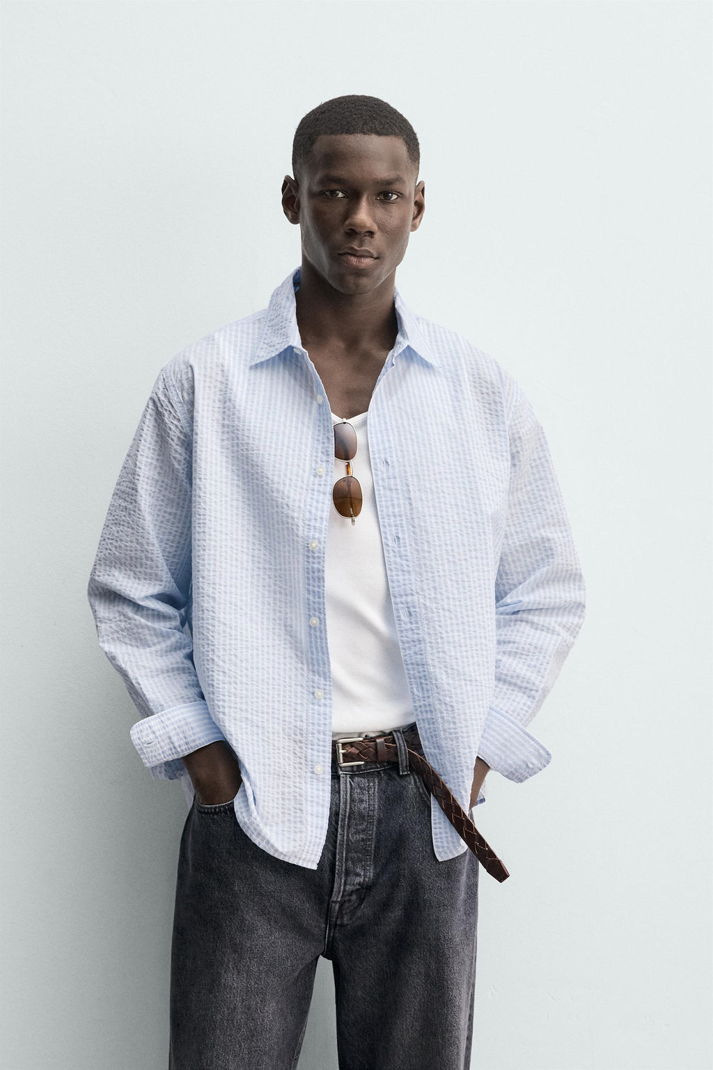 CAMISA REGULAR FIT RAYAS / rayas - Zara фото 10