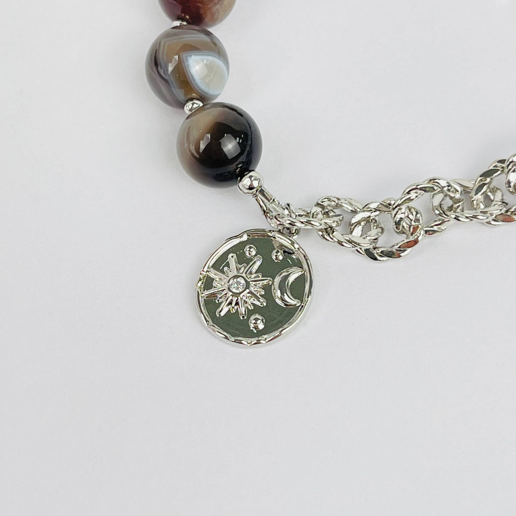 Браслет из ботсванского Агата 17,5 см +