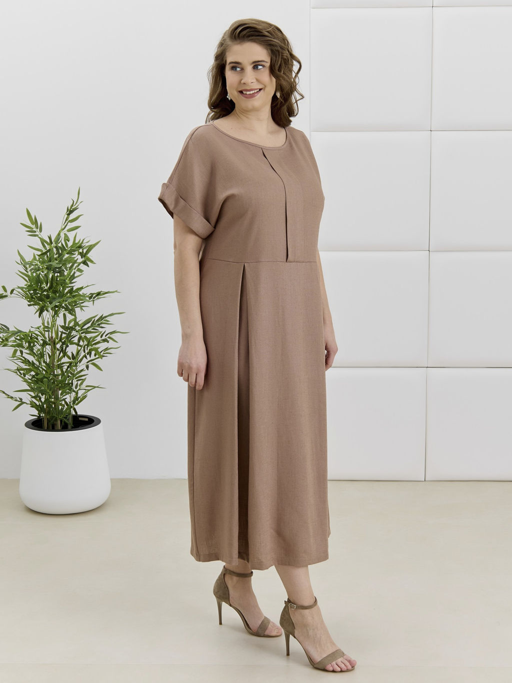 Платье Скарлет из вискозы со льном - Виотекс фото 62