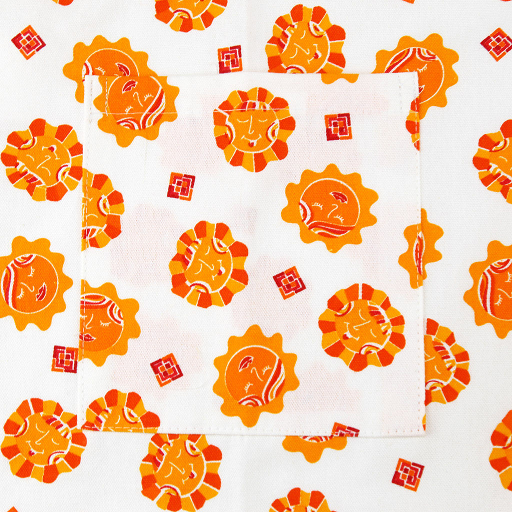 Солнечная Фартук Хозяюшка 68х72см, с карманом, на завязках, хлопок Премиум 186г/м2, Домашняя мода (Россия)  фото 2