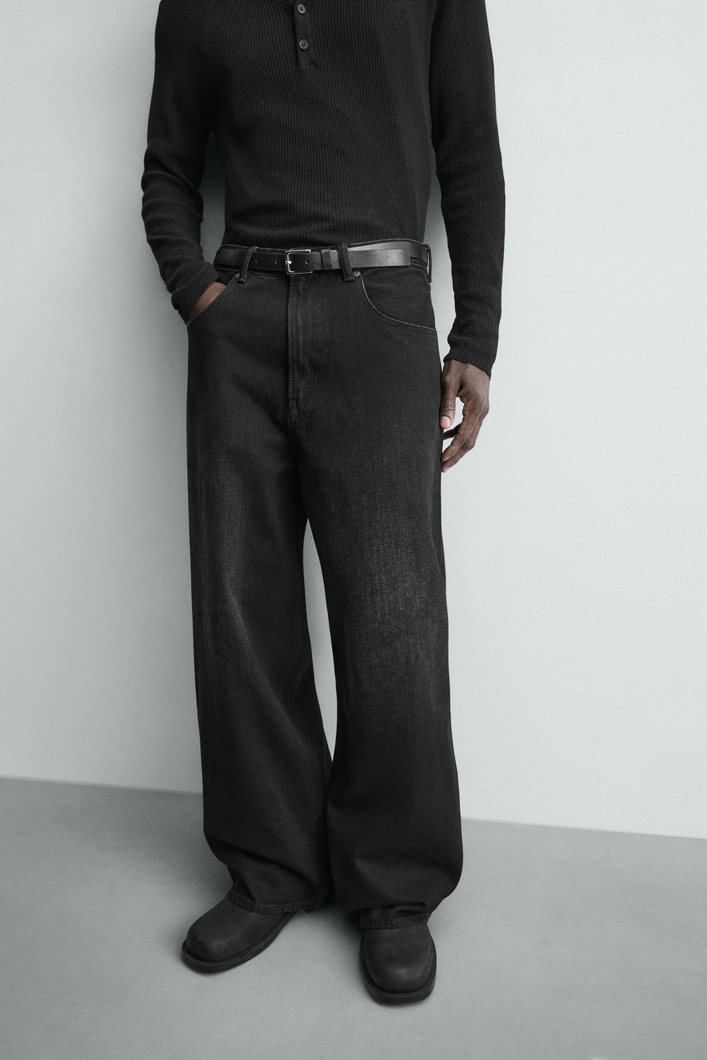 JEANS BAGGY FIT / Negro - Zara фото 5