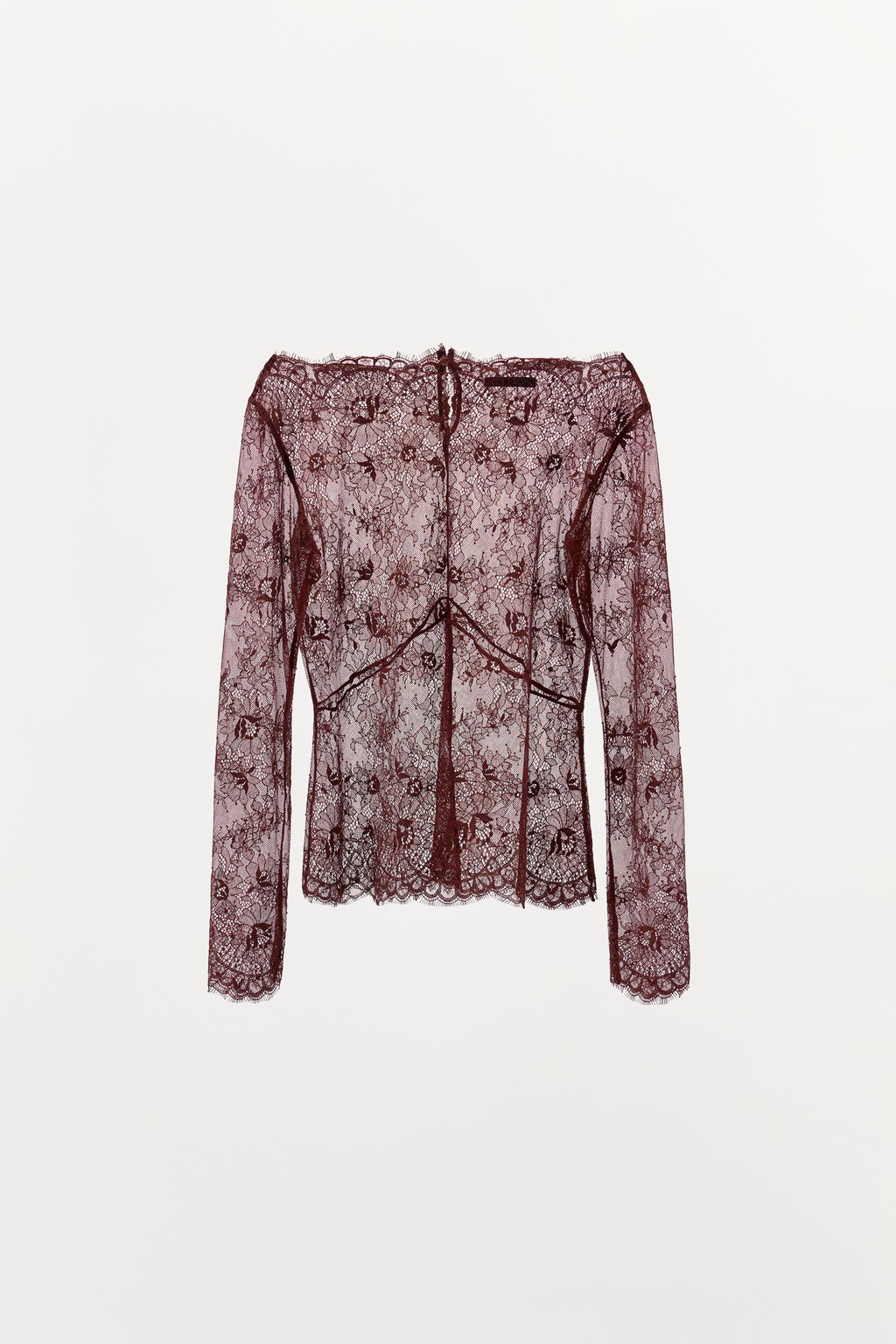 SEMI-SHEER LACE BLOUSE - Zara фото 6