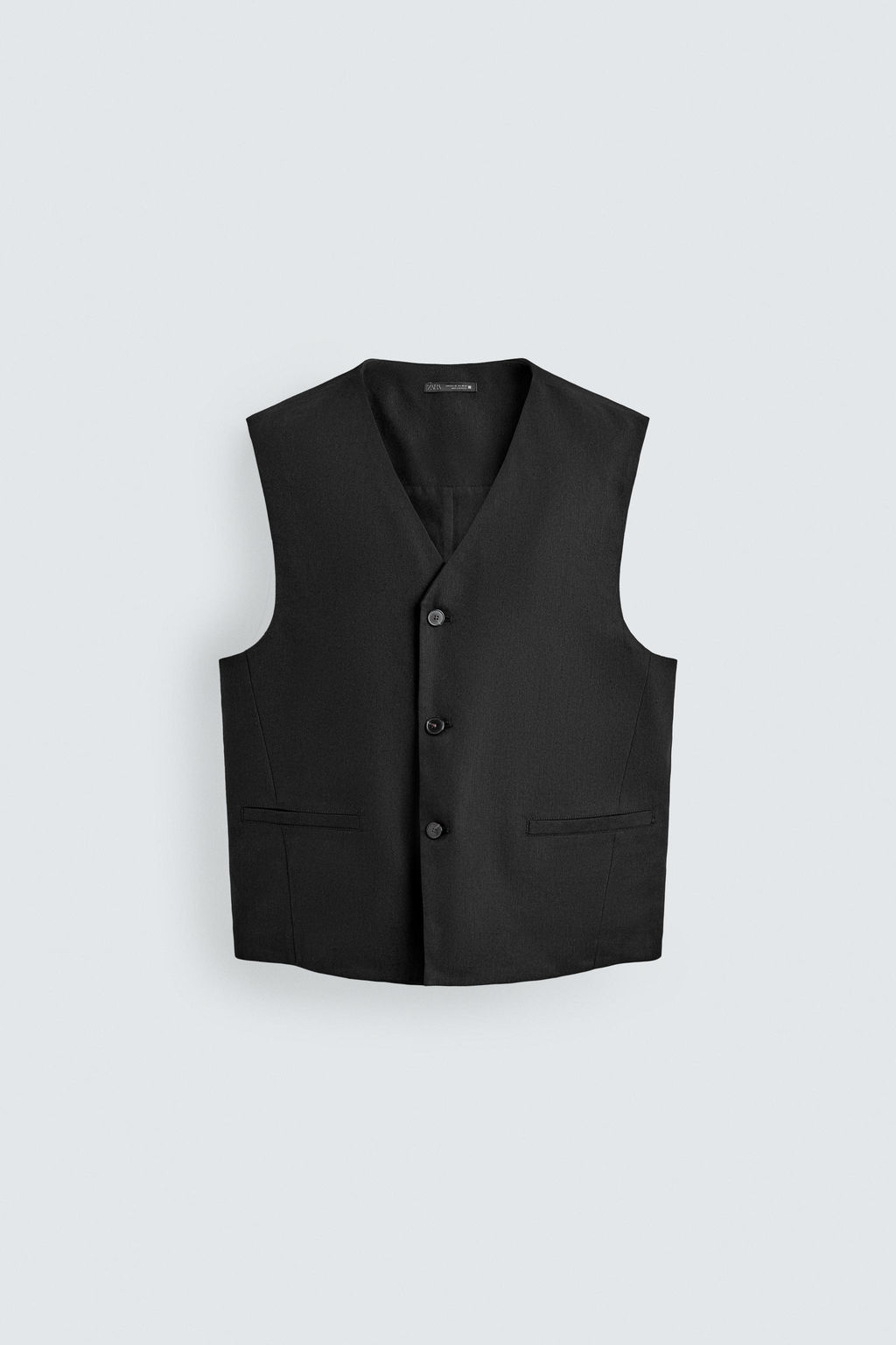 CHALECO LINO - LANA / Negro - Zara фото 6