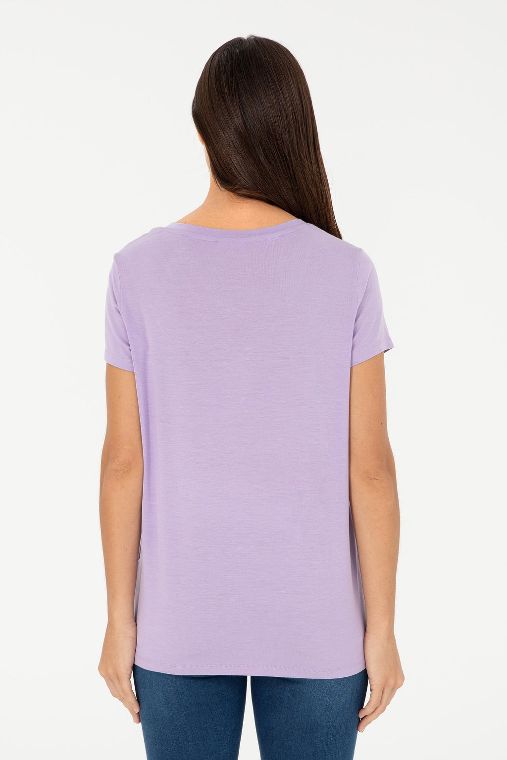 Kad_n Lila V Yaka Basic Ti__rt - U.s. polo assn фото 5