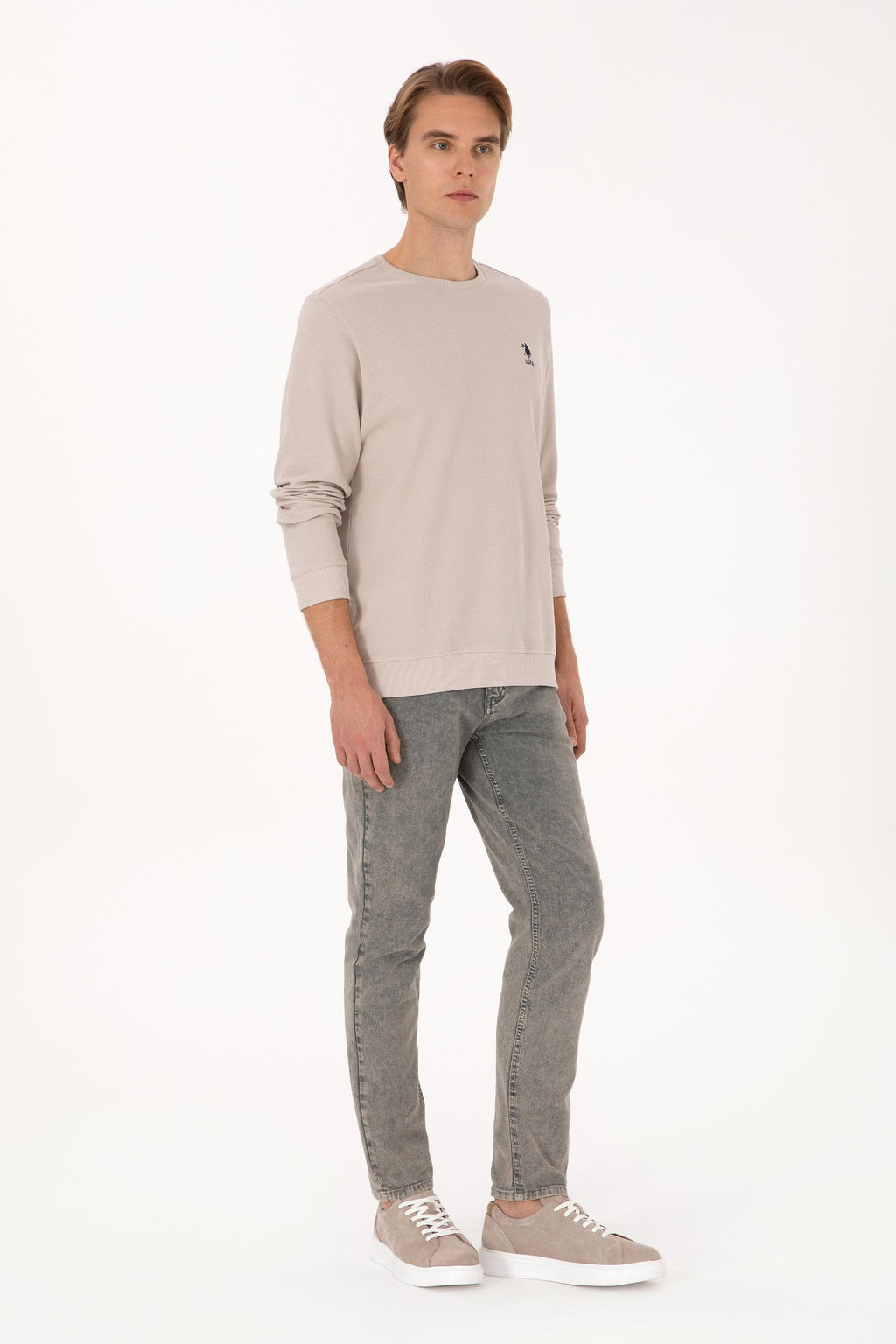 Erkek Gri Kanvas Pantolon - U.s. polo assn фото 3