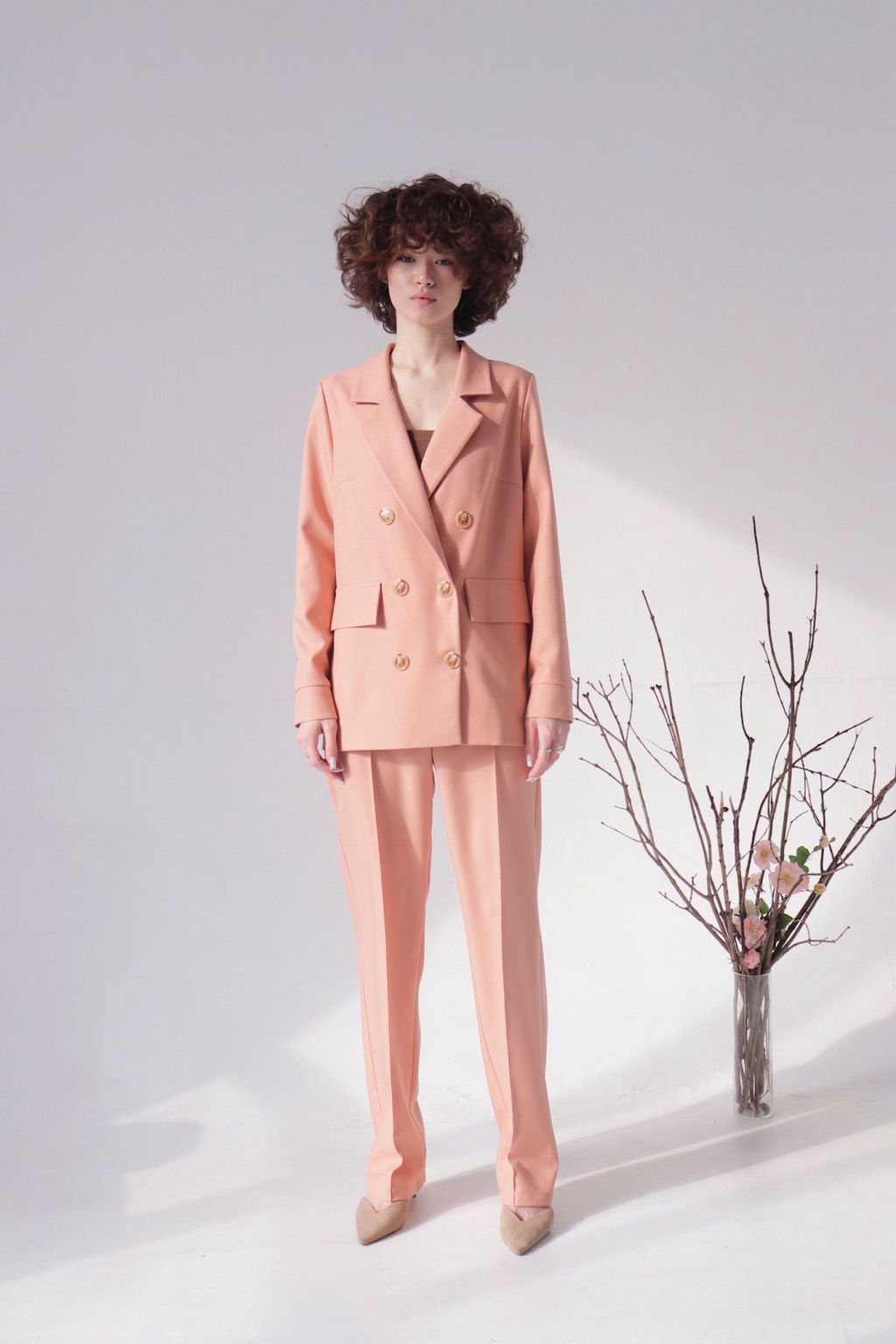 Брюки со стрелками в тёплом розовом - Martichelli фото 6