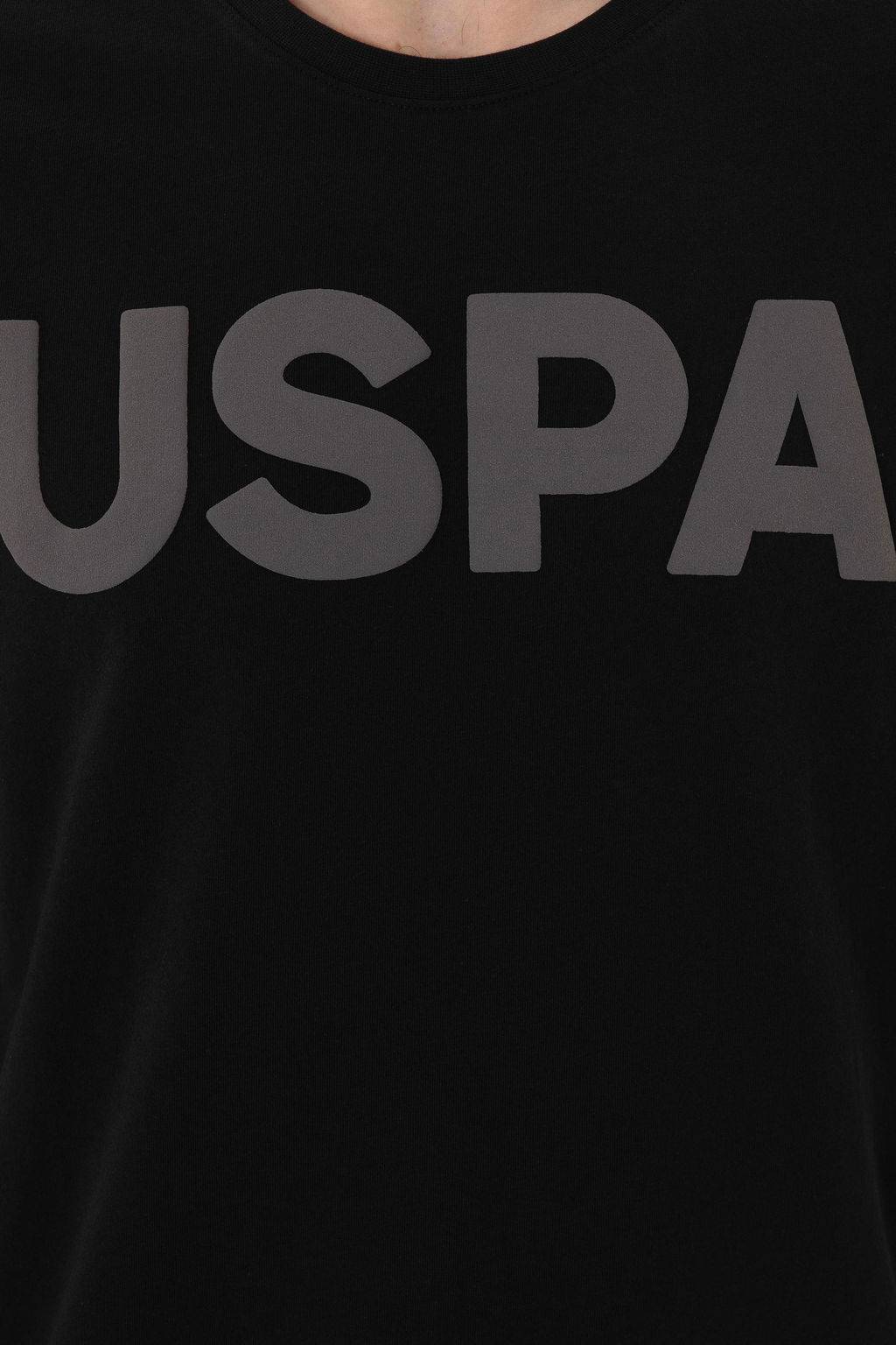 Мужская черная базовая футболка - U.s. polo assn фото 7