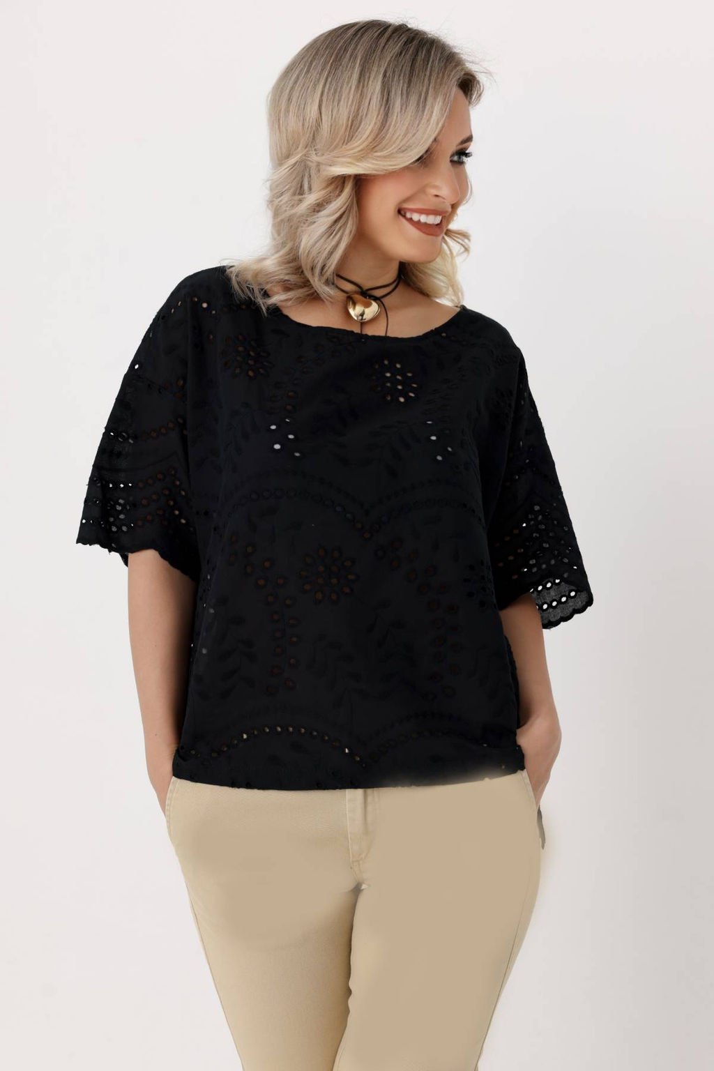 Блузка 4288/08/Черный - Rise фото 2